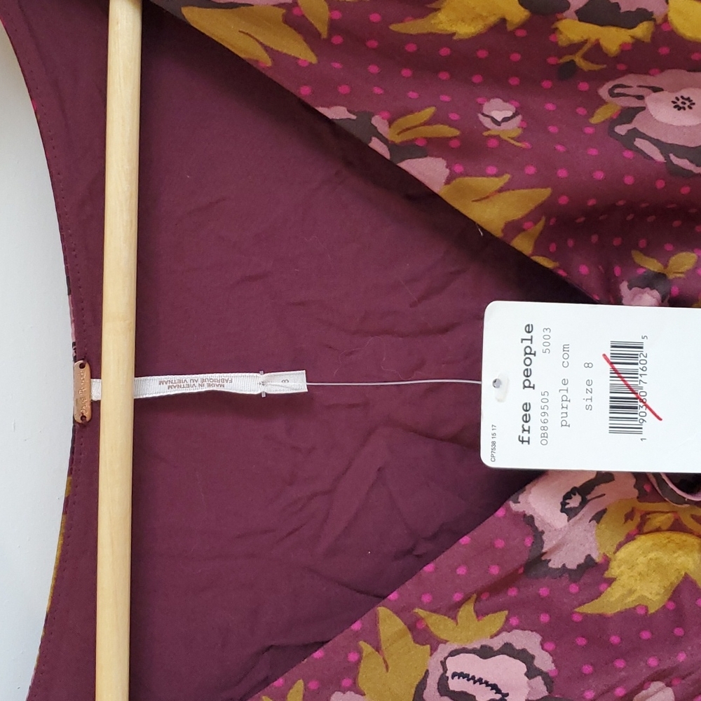 Free People Purple Satin Dress - Picture 2 of 5